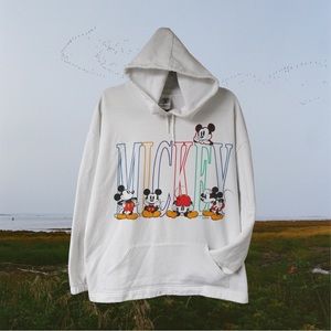 White Mickey Mouse Hoodie